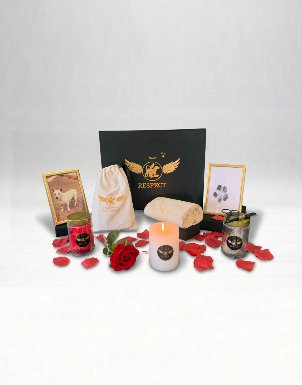 Coffret de cérémonie funéraire animalière